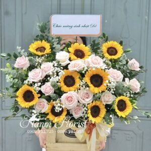 Giỏ hoa khai trương SP100016
