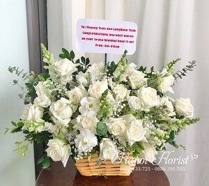 Giỏ hoa khai trương SP100023