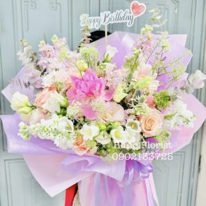 Giỏ hoa sáp SP100045